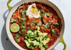 Smoky Spanish Beans In Roasted Pepper & Sun Dried Tomato Sauce, Organic Yoghurt, Avocado Salsa & Quinoa