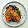 Charred Gochujang Glazed Hispi Cabbage Over Lime Tahini Yoghurt With Lentils & Orange Peanut Crumb