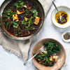 Sichuanese Mapo Tofu With Sticky Jasmine Rice & Cavolo Nero In A Sweet Rice Vinegar Dressing