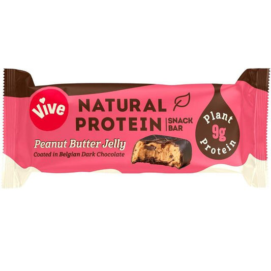 Vive Dark Chocolate Peanut Butter Jelly Protein Bar 50g